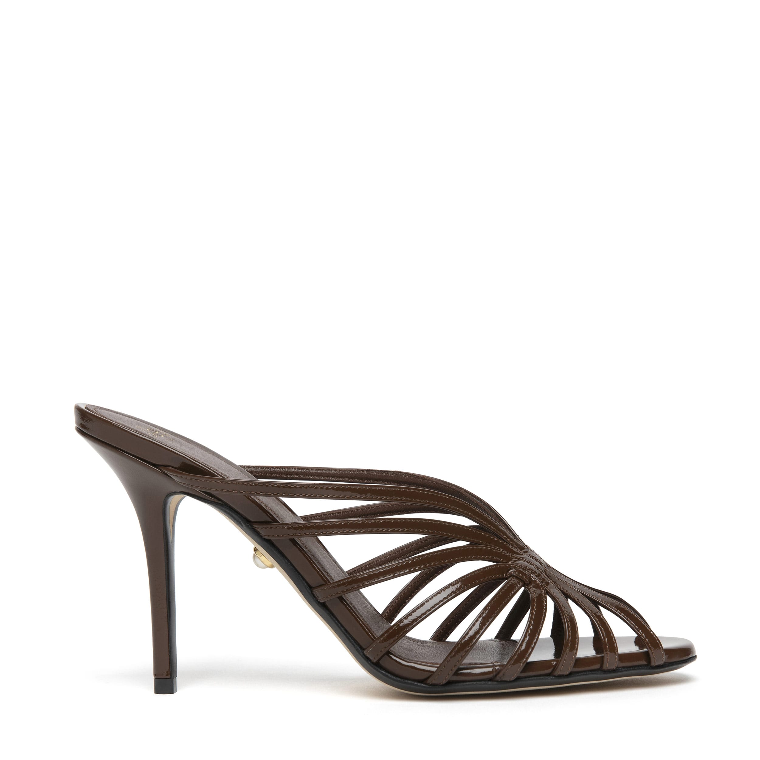 Alevì Diana 9,5cm Suede Ebony - side