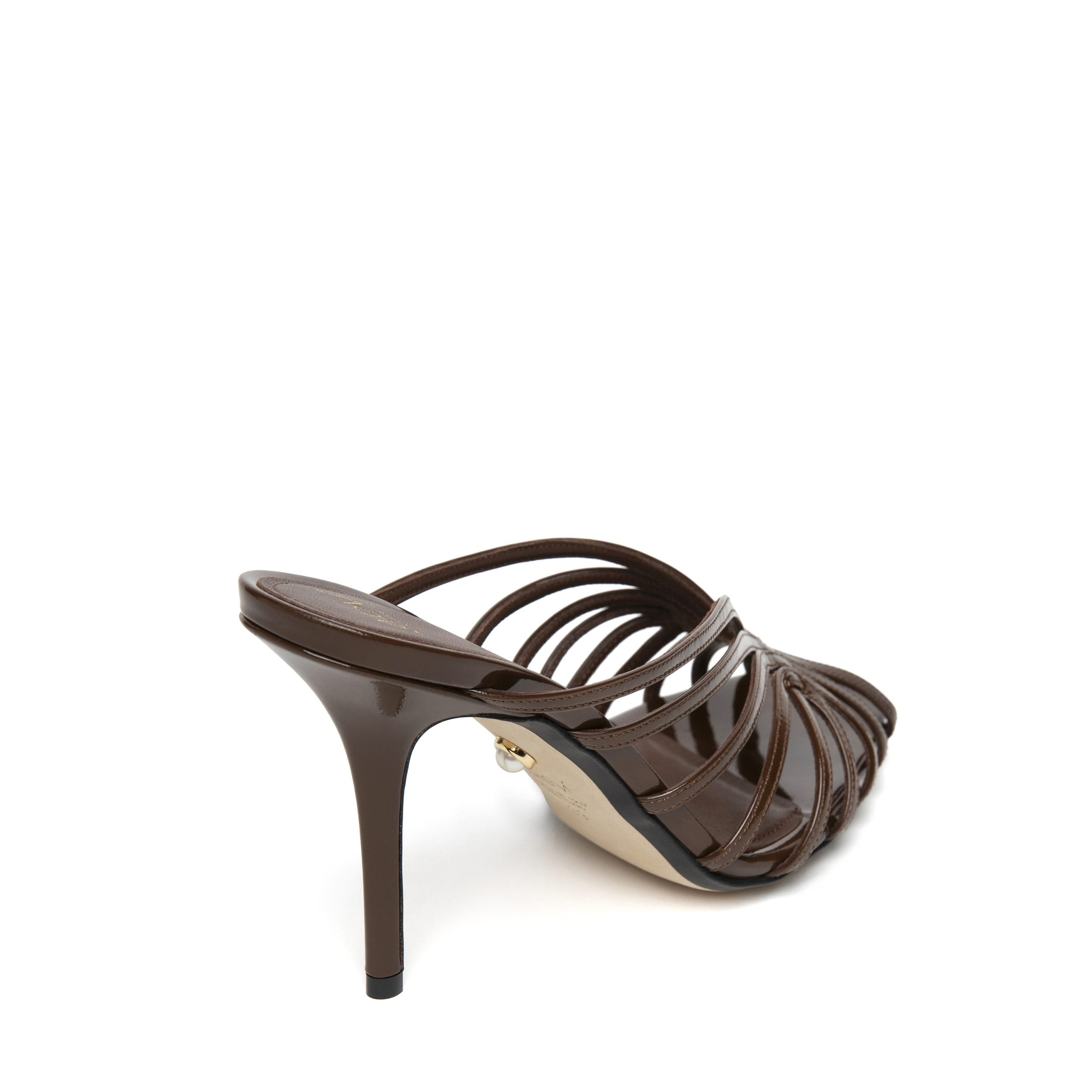 Alevì Camilla 11cm Suede Ebony - rear