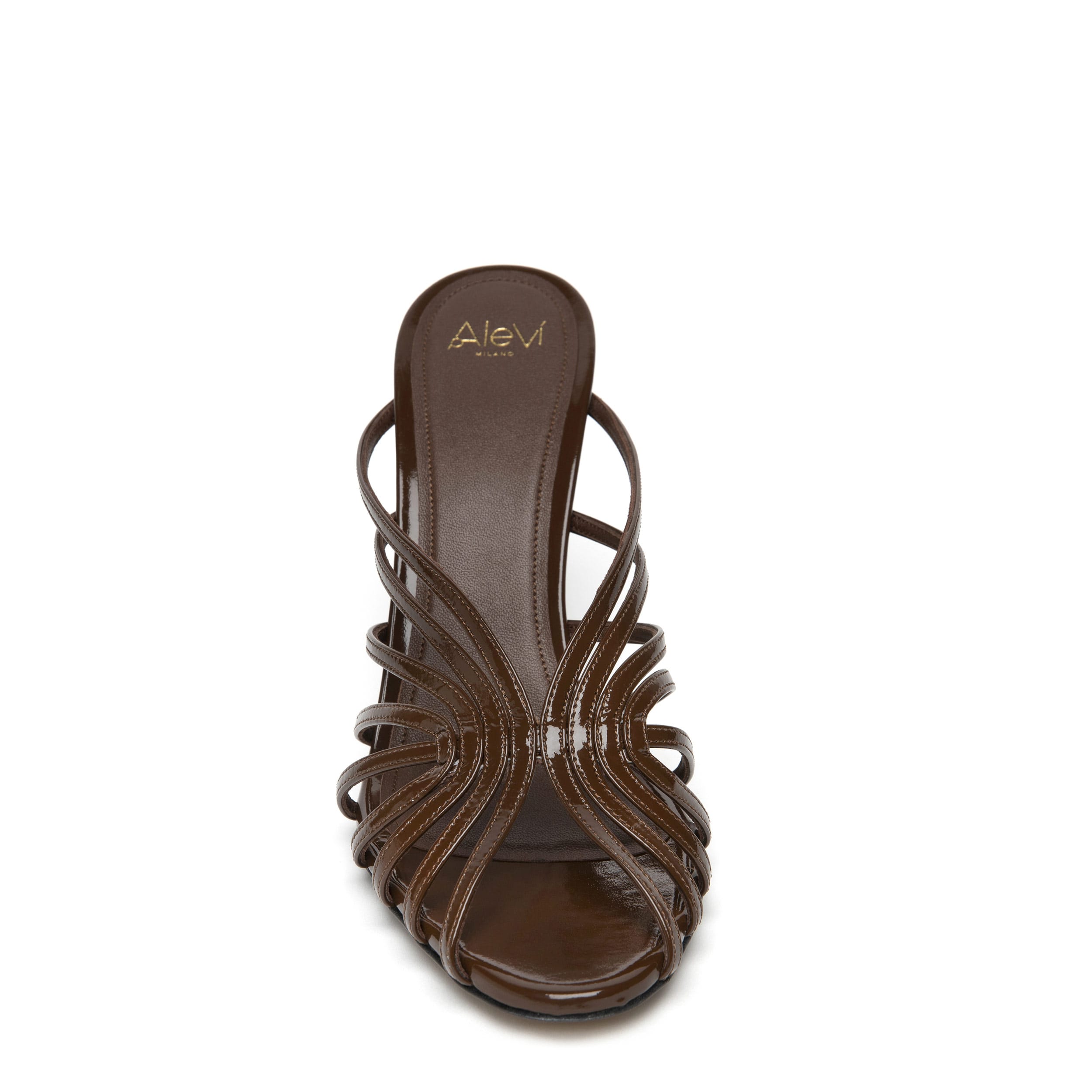 Alevì Camilla 11cm Suede Ebony - front