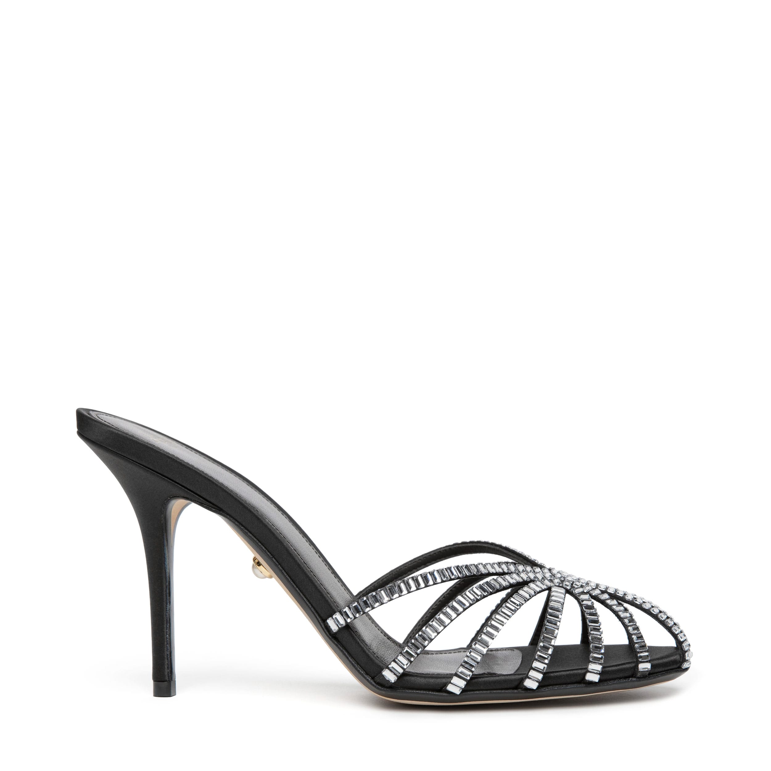 Aleví Emily Xtal 9,5cm Satin Black - side