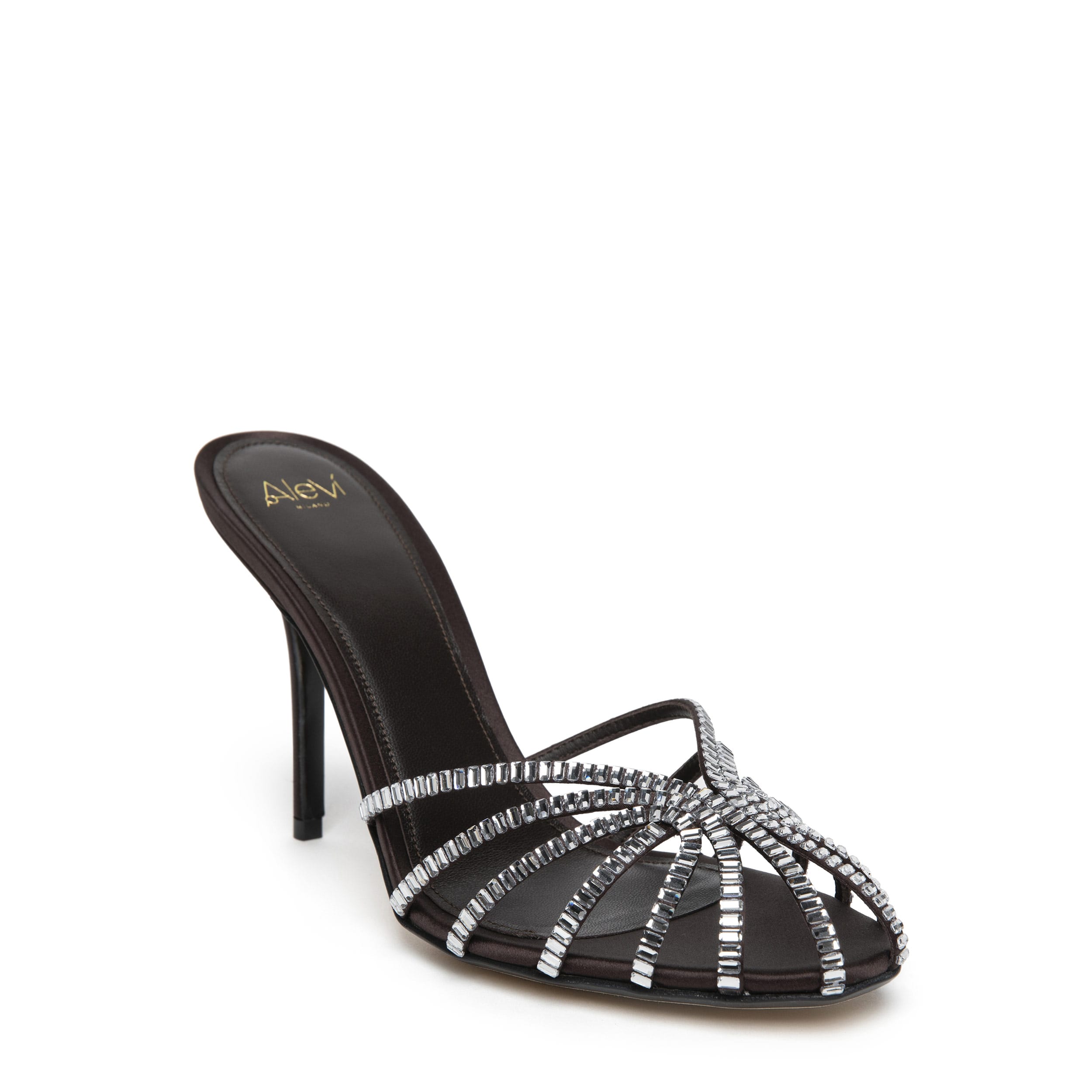 Alevì Emily Xtal 9,5cm Satin Dark Brown